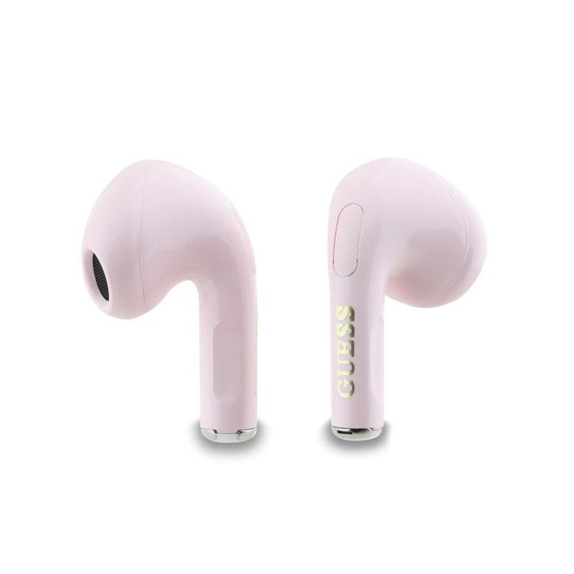 Guess Classic Logo Charm TWS vezeték nélküli fejhallgató rózsaszín