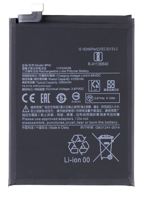 BP42 Xiaomi batéria pre Xiaomi Mi 11 Lite/Mi 11 Lite 5G 4250mAh (OEM)