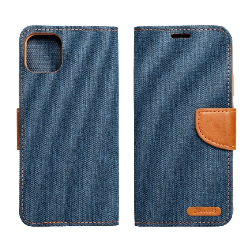 Kryt Canvas Book Case Samsung Galaxy A22 5G Navy Blue