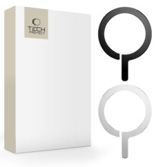 Kryt Tech-Protect Metalring Magsafe Universal Magnetic Ring 2-Pack Black & Silver