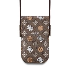 Guess PU 4G Peony Multicolor Taška na Telefon Brown Guess PU 4G Peony Multicolor Taška na Telefon Brown