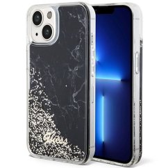 Kryt Guess Case iPhone 13 / 14 / 15 Guhcp14Slcsgsgk (Liquid Glitter Marble) Black