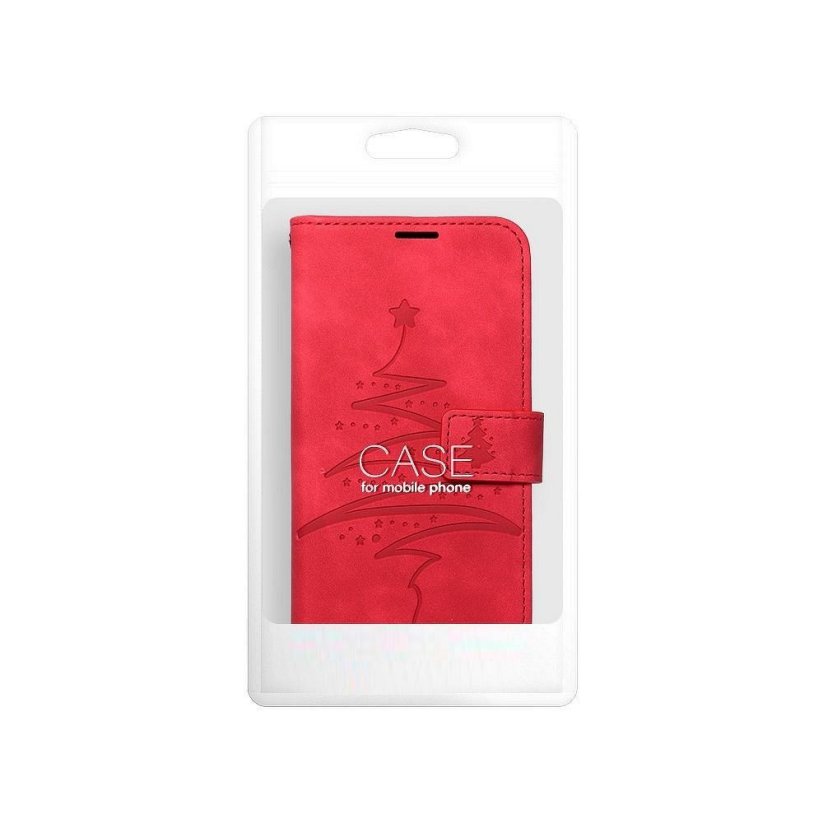 Kryt Mezzo Book Case Samsung Galaxy A02S Christmas strom Red