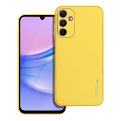 Kryt Leather Case Samsung Galaxy A15 5G / A15 4G Yellow Kryt Leather Case Samsung Galaxy A15 5G / A15 4G Yellow