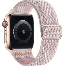 Scrunchie řemínek pro Apple Watch (42/44/45mm) Pink Sand Light