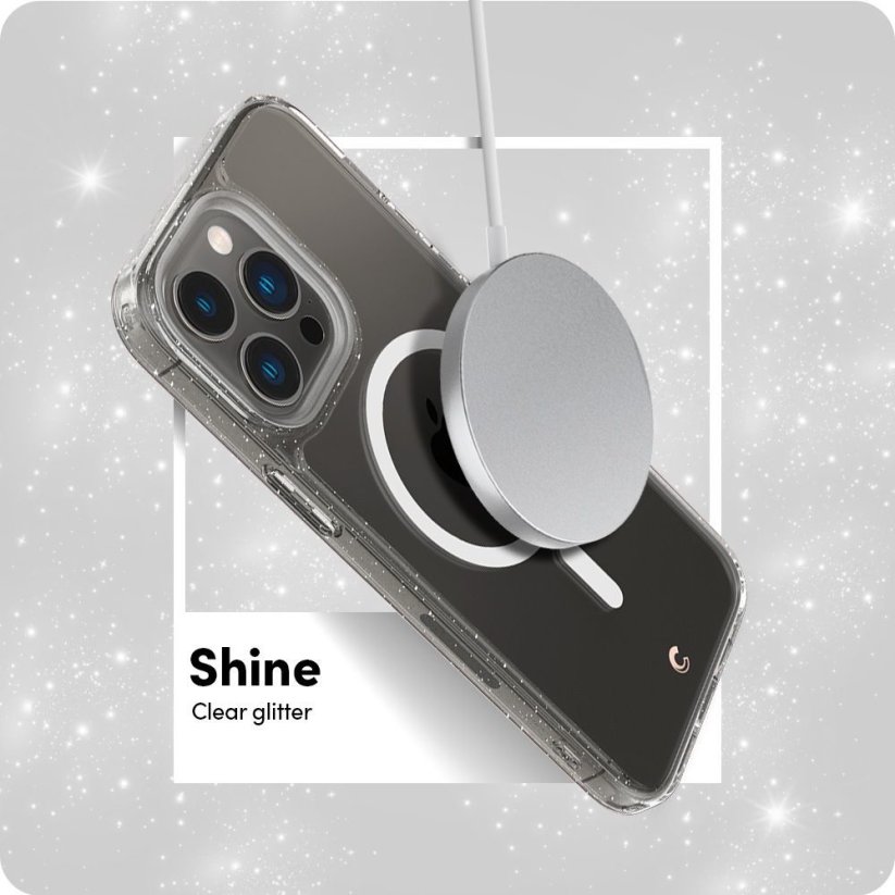 KRYT SPIGEN CYRILL SHINE MAG MAGSAFE iPhone 14 Pro GLITTER CLEAR