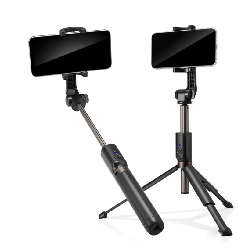 Selfie tyč Spigen S540W Bluetooth Selfie Stick Tripod Black