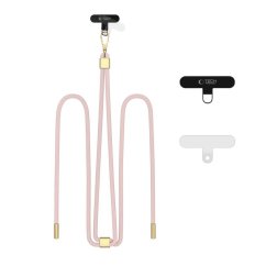 Kryt Tech-Protect C2S Rope Crossbody Strap Baby Pink/Gold