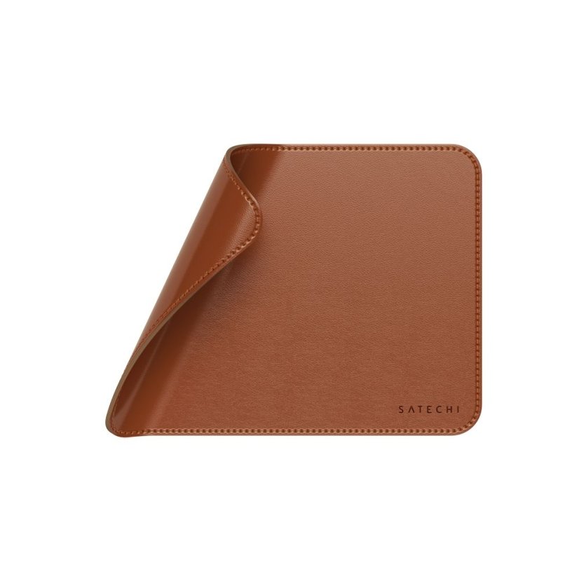 Tok Satechi Vegan Leather Mouse Pad St-Lmpn Brown