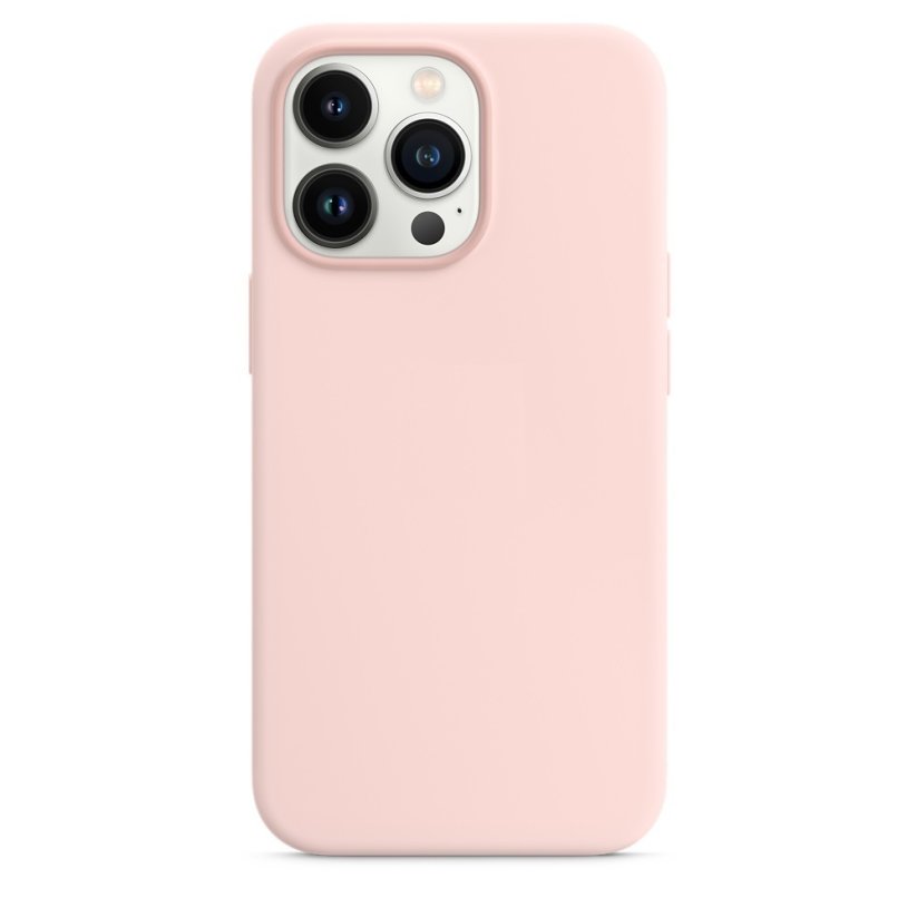 iPhone 13 Pro Max Silicone Case s MagSafe - Chalk Pink design (ružový)