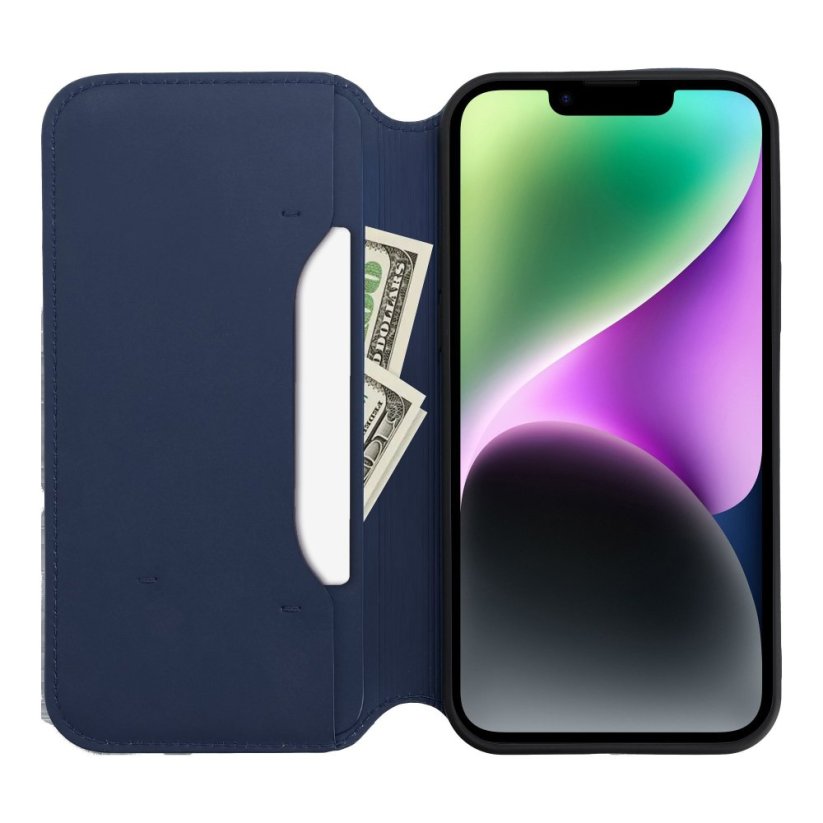 Kryt Dual Pocket Book iPhone 14 Pro Navy