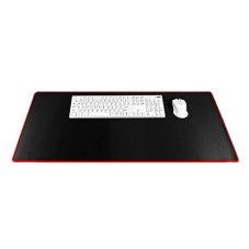 Gaming Mouse And Keyboard Pad 900 X 400 X 3 mm Black With Red Stitching Gaming Mouse And Keyboard Pad 900 X 400 X 3 mm Black With Red Stitching