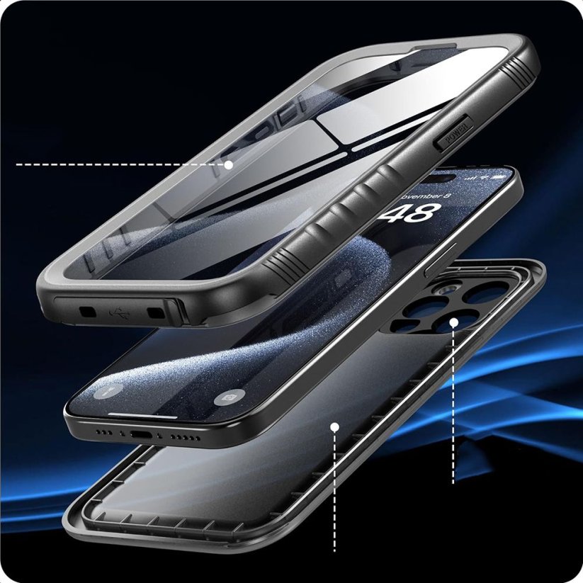 Vodeodolné púzdro Tech-Protect Shellbox Ip68 Samsung Galaxy S24 Ultra Black