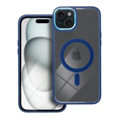 Kryt Color Edge Mag Cover Case s MagSafe iPhone 15 Plus Navy Blue