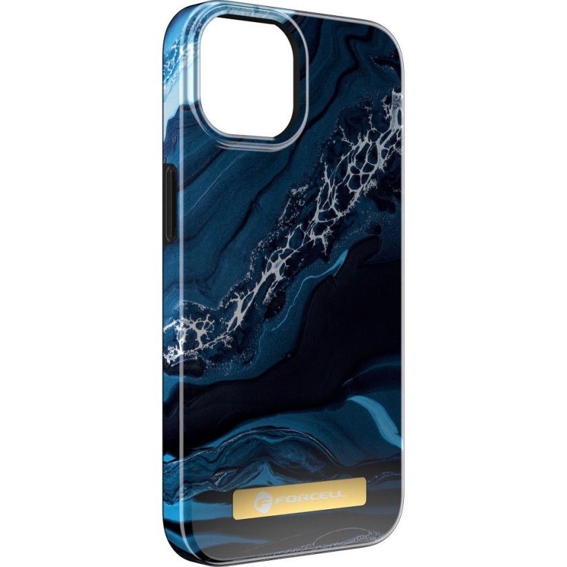 Kryt Forcell F-Protect Mirage Case s MagSafe iPhone 15 Plus Ocean Marble
