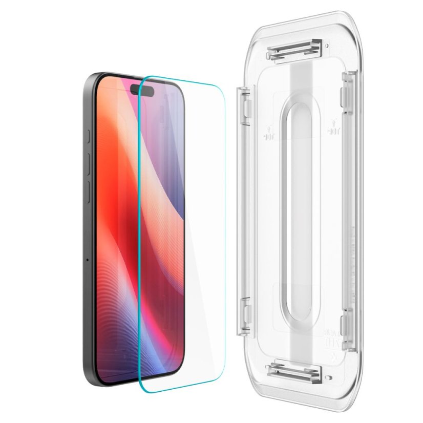 edzett védőüveg Spigen Glas.Tr "Ez Fit Ac" 2-Pack iPhone 16 Pro Max / 17 Pro Max átlátszó