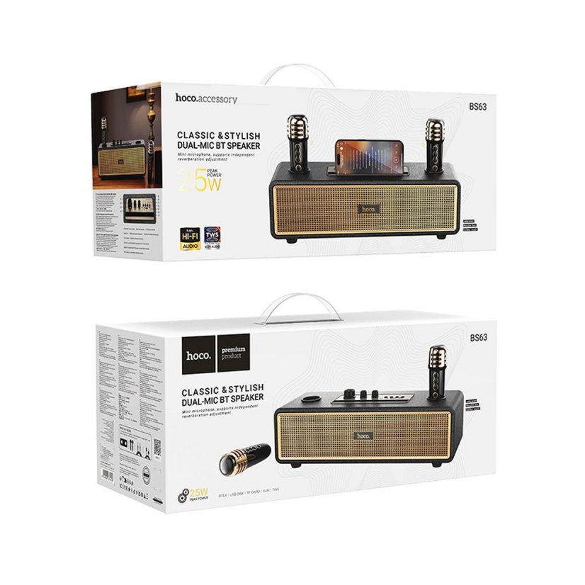Bluetooth Speaker System 25W 6H Hoco Bs63 Black