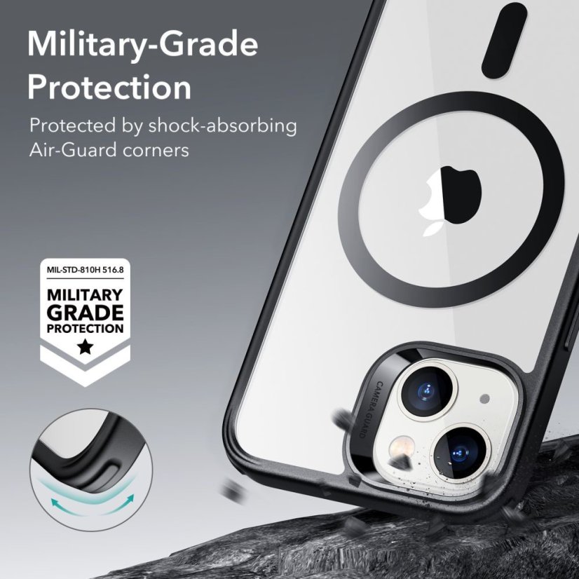 Kryt ESR Ch Halolock Magsafe iPhone 13 / 14 Clear/Black