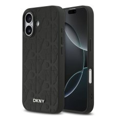 DKNY PU Leather Grid Pattern Magsafe zadní kryt pro iPhone 17 Black DKNY PU Leather Grid Pattern Magsafe zadní kryt pro iPhone 17 Black