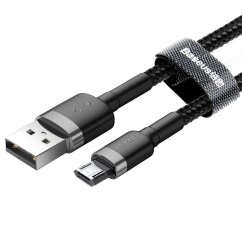 Kábel Baseus Cable USB A to Micro USB 2,4A Cafule Camklf-Ag1 1 M Black Gray
