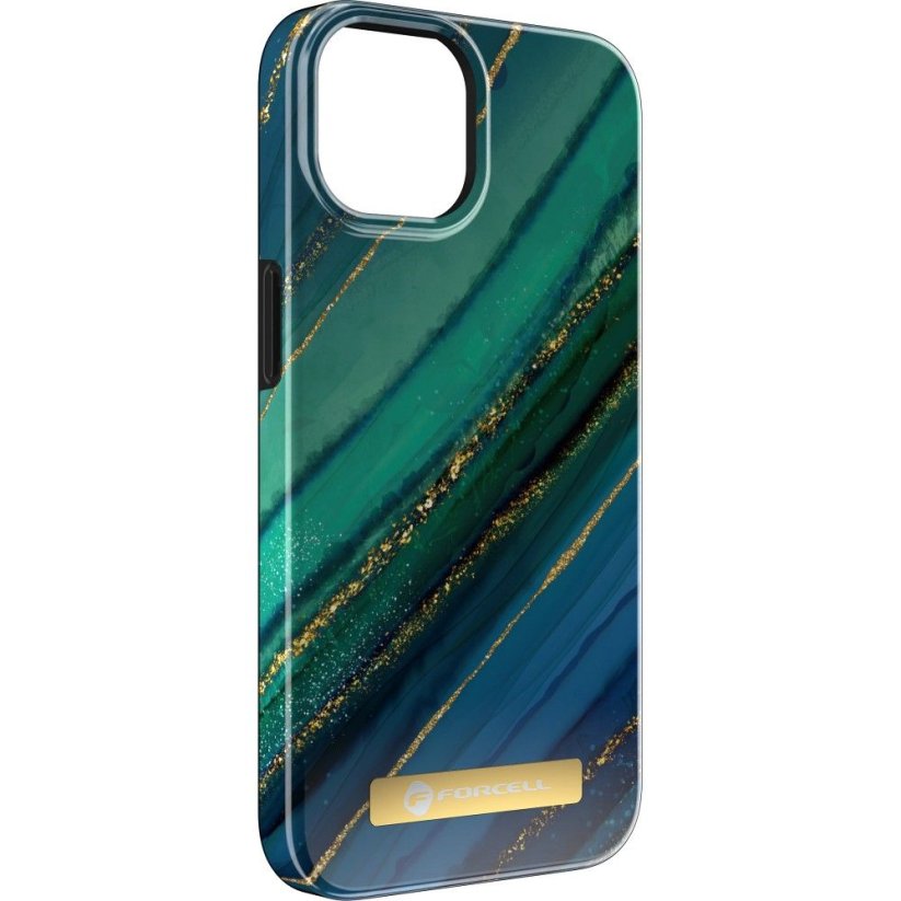 Kryt Forcell F-Protect Mirage Case s MagSafe iPhone 15 Pro Jade Marble