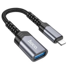 Hoco Adapter iPhone Lightning 8-Pin (Male) to USB (Female) 3.0 Ua24 Black Hoco Adapter iPhone Lightning 8-Pin (Male) to USB (Female) 3.0 Ua24 Black