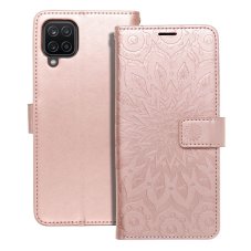 Kryt Flip Case Samsung Galaxy A12 / M12 Mezzo Book Mandala Rose Gold