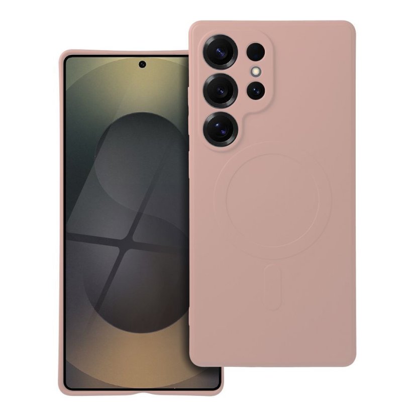 Kryt Case Samsung Galaxy S25 Ultra Silicone Mag Cover s MagSafe Pink