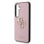 Guess PU Grained 4G Metal Logo zadný kryt pre Samsung Galaxy S25 Pink