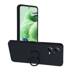 Kryt Silicone Ring Case Xiaomi Redmi Note 12 5G Black Kryt Silicone Ring Case Xiaomi Redmi Note 12 5G Black