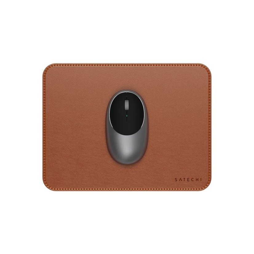 Tok Satechi Vegan Leather Mouse Pad St-Lmpn Brown