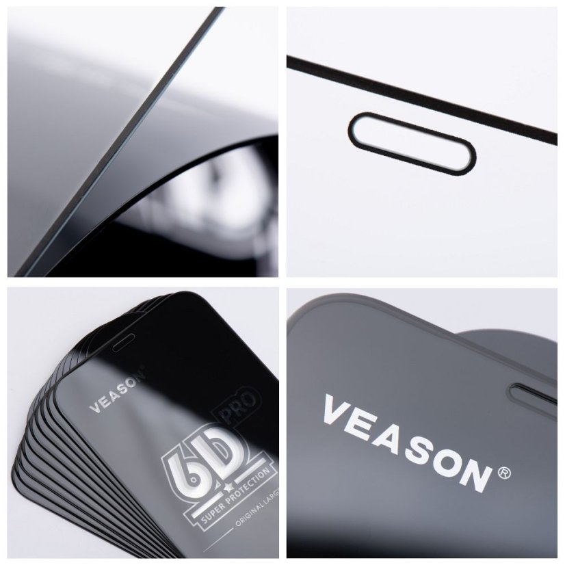 Ochranné tvrdené sklo 6D Pro Veason Glass (Set 10In1) - Xiaomi Redmi 14C Black
