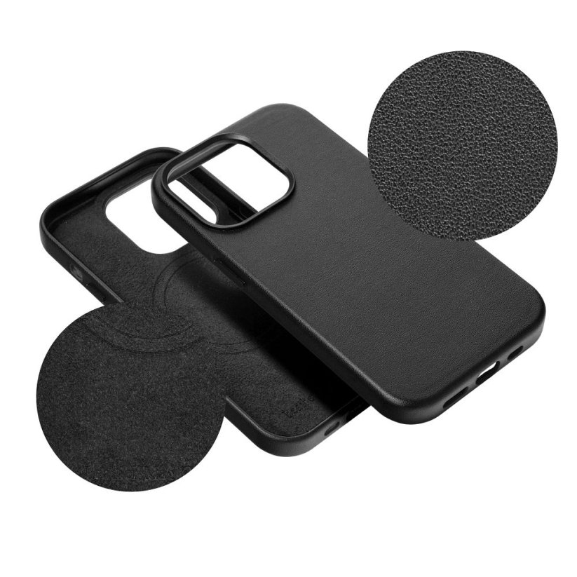 Kryt Leather Mag Cover Case iPhone 15 Pro Black