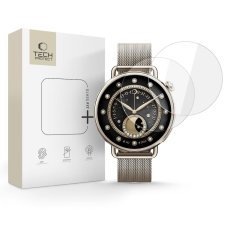 edzett védőüveg Tech-Protect Glass Fit+ 2-Pack Xiaomi Watch S4 (41 mm) átlátszó