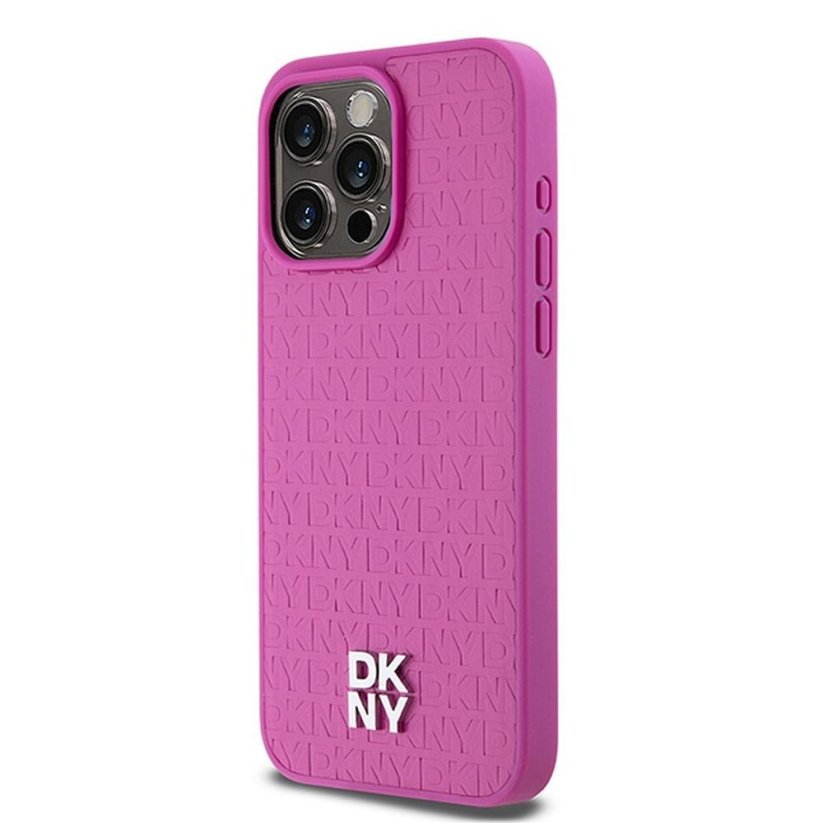 Kryt DKNY Case iPhone 15 Pro Max s MagSafe Dkhmp15Xpshrpsp (DKNY Hc Magsafe Pu Repeat Pattern W/Stack Logo) Pink