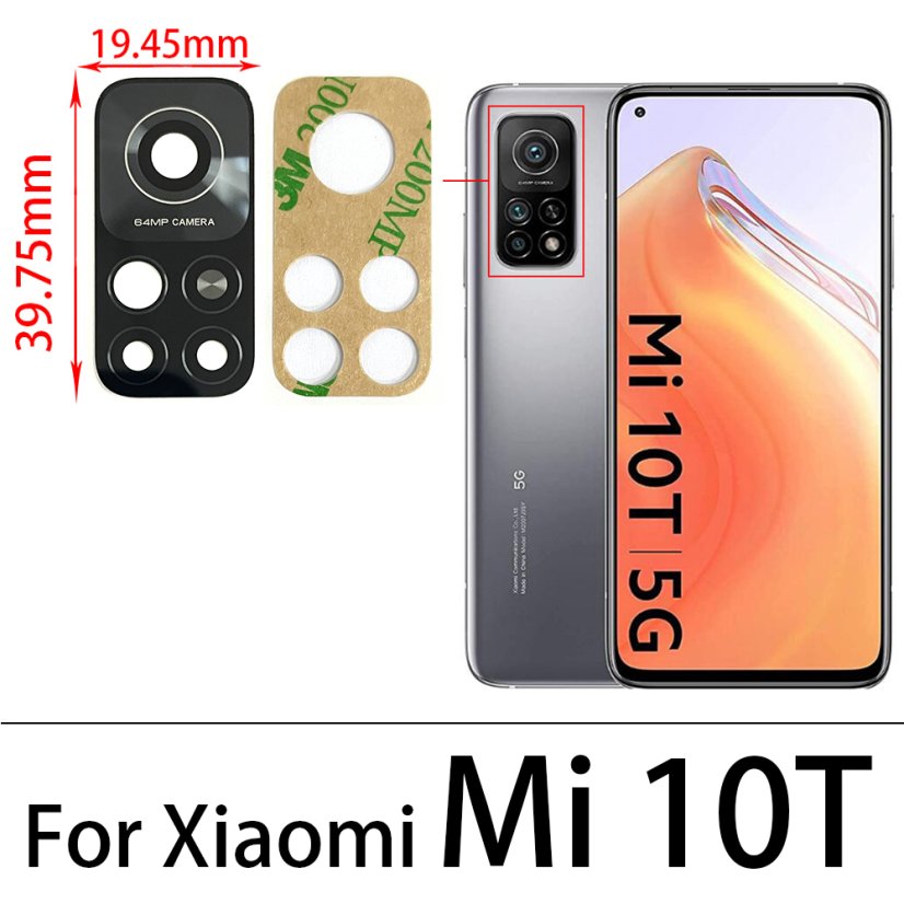 Csereüveg a hátsó kamerához - Xiaomi Mi 10T