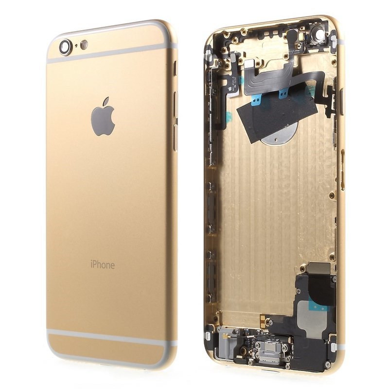 iPhone 6 Plus - Zadný housing s predinštalovanými dielmi (Champagne Gold)