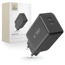 Nabíjačka do siete Tech-Protect Nc45W-Gan 2-Port Network Charger PD45W Black