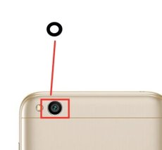Csereüveg a hátsó kamerához - Xiaomi Redmi 5A