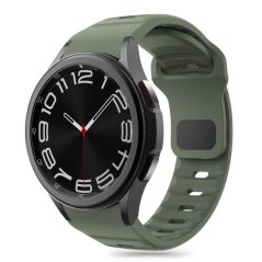 Remienok Tech-Protect Silicone Line Samsung Galaxy Watch 4 / 5 / 5 Pro / 6 / 7 / FE Olive Green