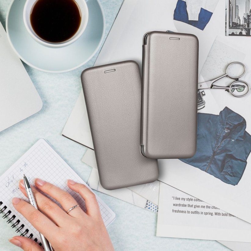 Kryt Book Elegance Samsung Galaxy A55 Grey