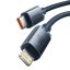 KÁBEL BASEUS CRYSTAL SHINE TYPE-C TO LIGHTNING CABLE PD20W 200CM BLACK