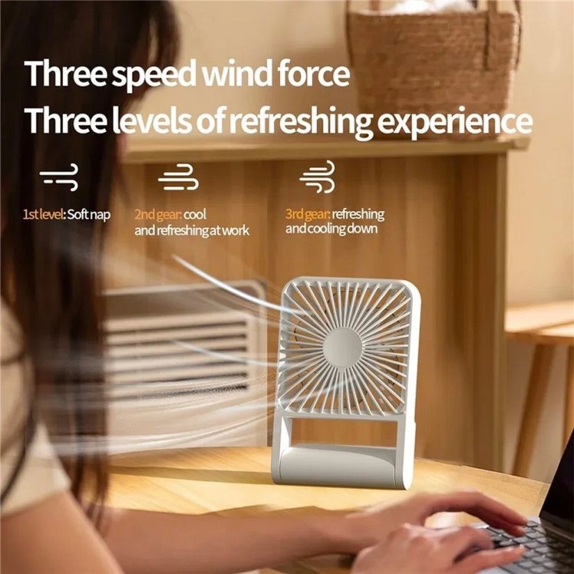 Desk Fan Hx-123 Beige