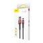 Kábel Baseus Cable USB A to Lightning 2,4A Cafule Calklf-G91 1 M Black Red