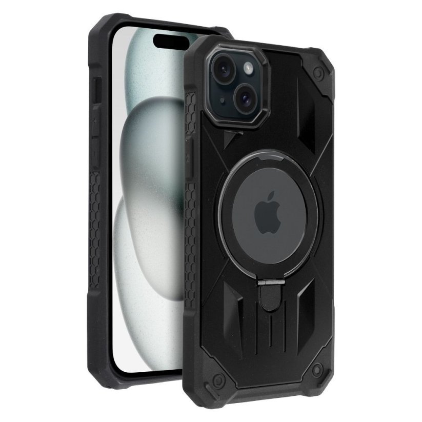 Kryt Armor Mag Cover Case s MagSafe iPhone 15 Plus Black