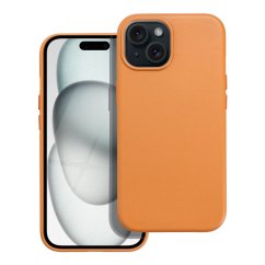 Kryt Leather Mag Cover Case iPhone 15 Orange