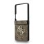Guess PU 4G Metal Logo zadný kryt pre Samsung Galaxy Z Flip 7 Brown