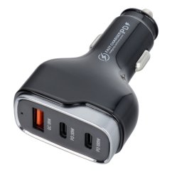 Nabíjačka auta Car Charger USB A + 2 X Type C Pd Qc3.0 3A 138W Cc53-2C1A Black