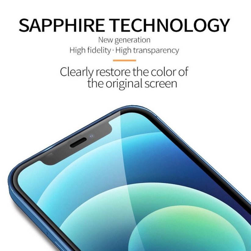 Ochranné sklo X-One Sapphire Glass Extra Hard - iPhone 12/12 Pro