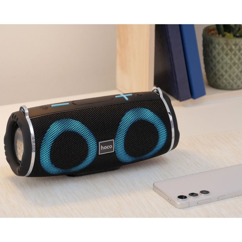 Wireless Speaker Led 2 X 5W 2H Hoco Hc12 Black
